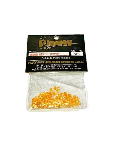 Perolas Plaway Laranja 50pcs
